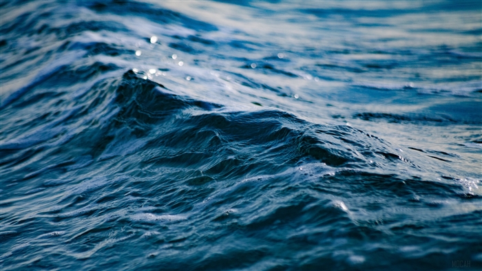 Close-up of ocean waves in 4K