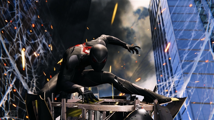 Spider-Man in Black Suit 4K