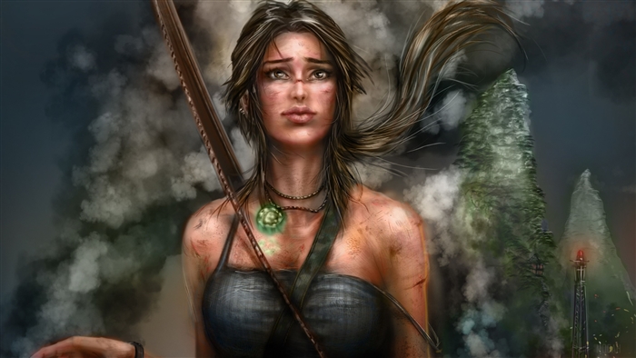 Lara Croft from Tomb Raider 4K