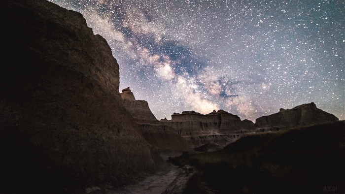 Badlands National Park Milky Way 4K