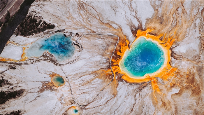 Grand Prismatic Spring, Yellowstone National Park, Wyoming 4K