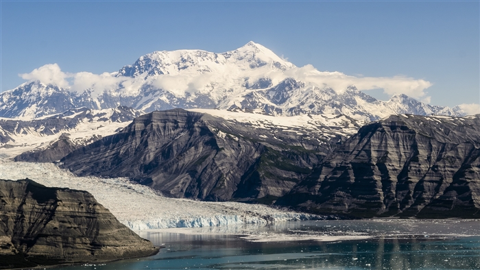 Denali National Park Mountains and Glacier 4K