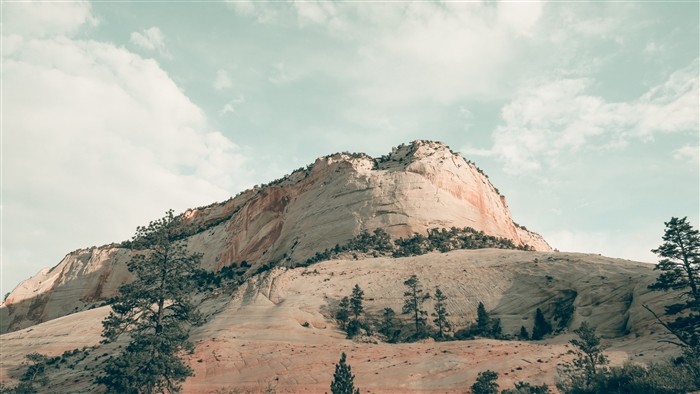Mountains in Zion National Park, USA 4K