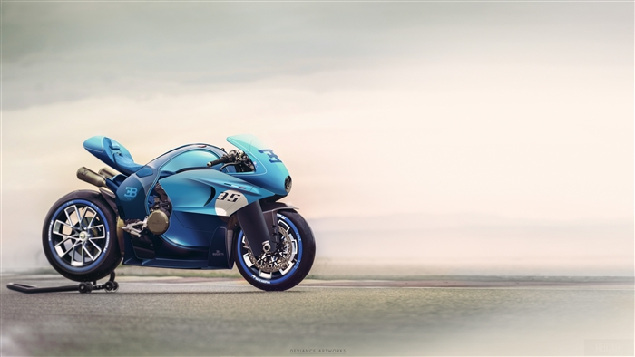 Bugatti Concept Motorcycle 4K