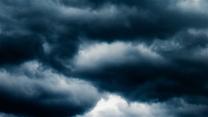Dark storm clouds in the sky 4K