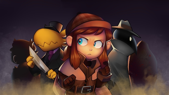 Hat Kid and villains from A Hat in Time 4K