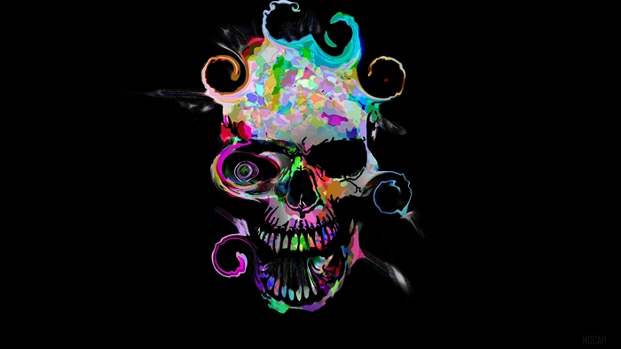 Artistic Colorful Skull