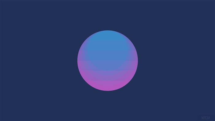 Minimalist gradient circle 4K