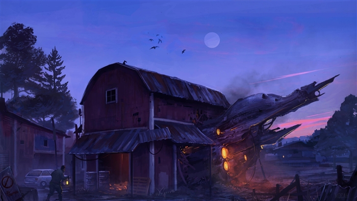 Spaceship Wrecked House