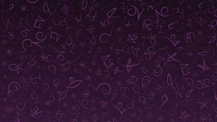 Purple Sigils Pattern 4K