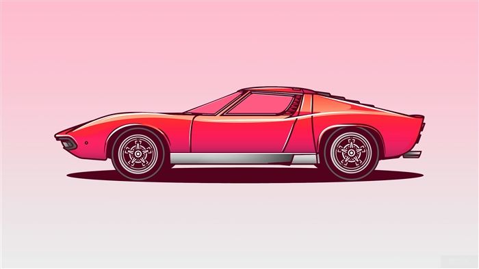 Lamborghini Miura Vector Illustration