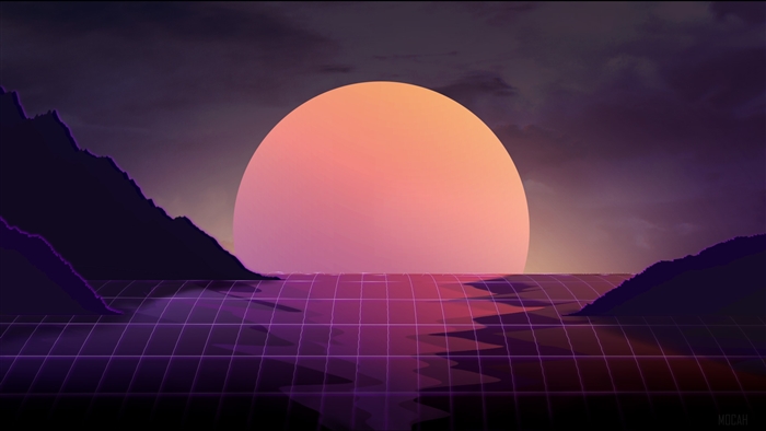 Vaporwave Sunset 4K