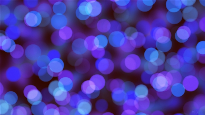 Blue and Purple Bokeh Effect 4K