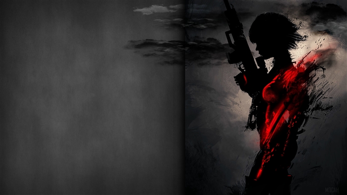 Sniper Artwork Dark Red