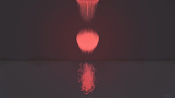 Pixel Art Moon Reflection 4K