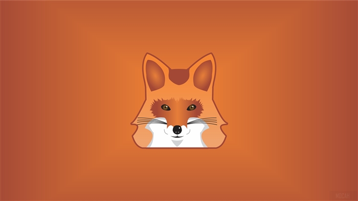 Minimalist Fox Face 4K