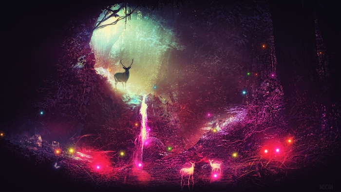 Fantasy Magic Deer Artwork
