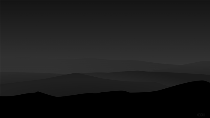 Dark Night Mountains Minimalist