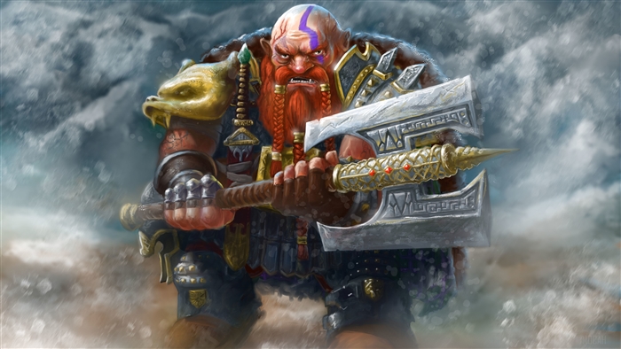 Dwarf Warrior with Axe 4K