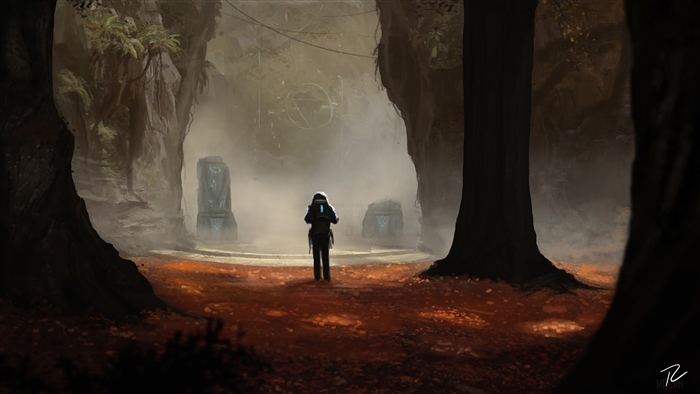 Scifi Concept Art Adventure Forest 4K
