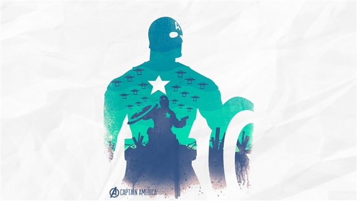 Captain America from The Avengers Art 4K
