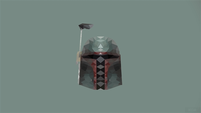 Boba Fett Helmet from Star Wars Artwork 4K