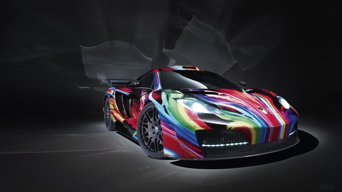 McLaren with Colorful Art Livery 4K