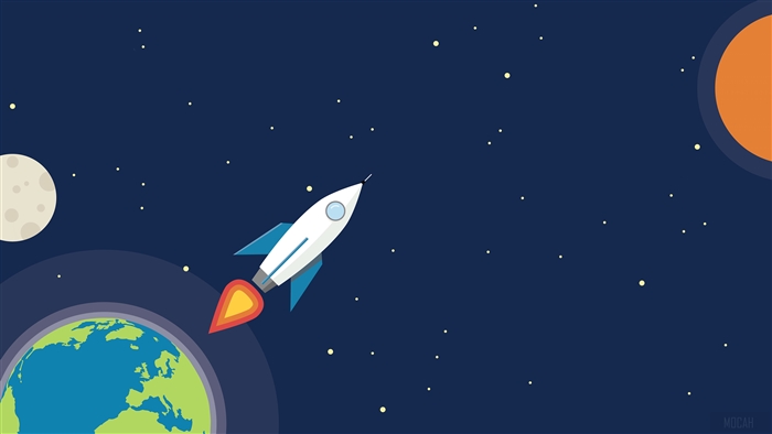 Rocket Launching from Earth into Space