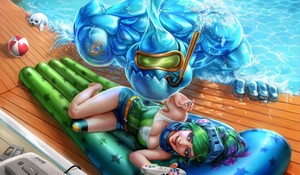 Zac and Riven from League of Legends 4K