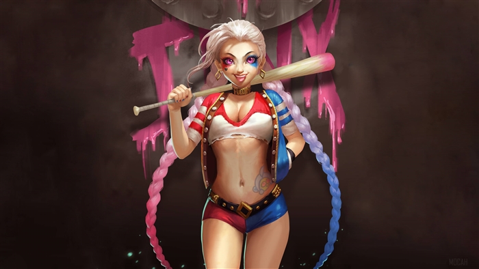 Harley Quinn with Baseball Bat 4K