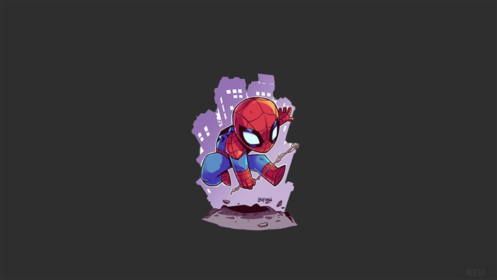 Spiderman from Marvel Minimalism 4K