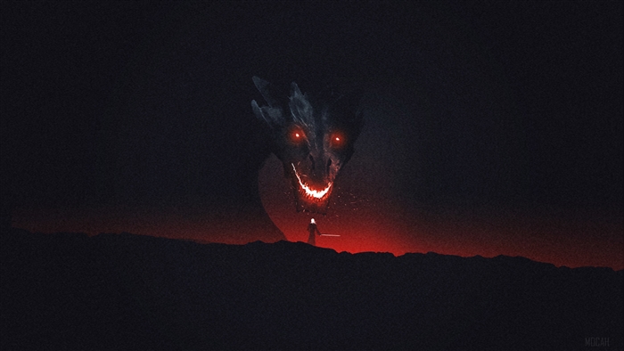 Dragon from Game of Thrones 4K Artwork