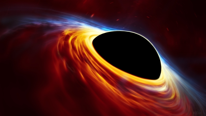 4K Stunning Black Hole with Glowing Accretion Disk