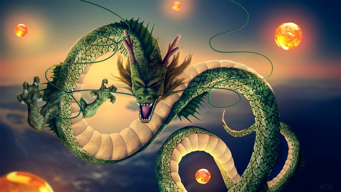 Shenron and Dragon Balls 4K