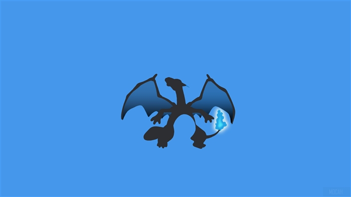Charizard from Pokemon Minimalism 4K