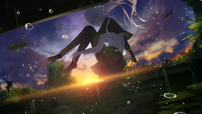 Green Eyes Girl Artwork