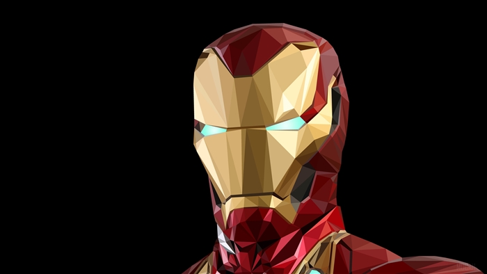 Iron Man low poly 4K