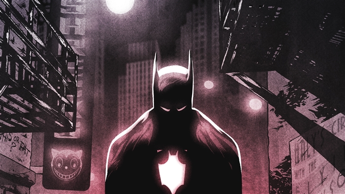 Batman in a dark city 4K