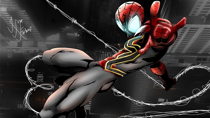 Spider-Man in Iron Spider Suit 4K