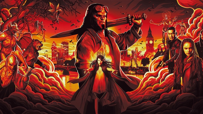 Hellboy and Alice Monaghan in London 4K