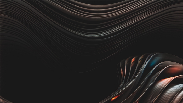 Dark Abstract Layers Bending 4K