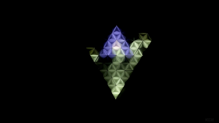 Abstract geometric origami art 4K