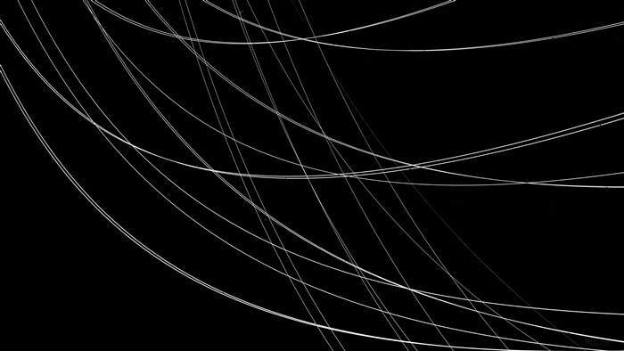 Abstract white lines on black background 4K