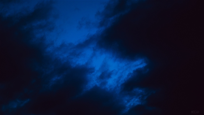 Dark blue clouds in the night sky 4K