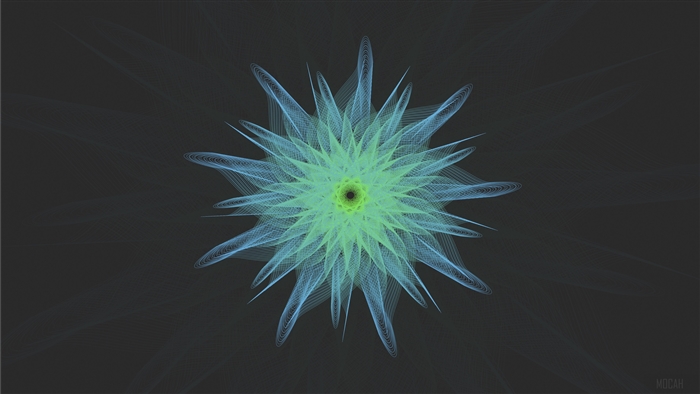 Geometric flower shape 4K