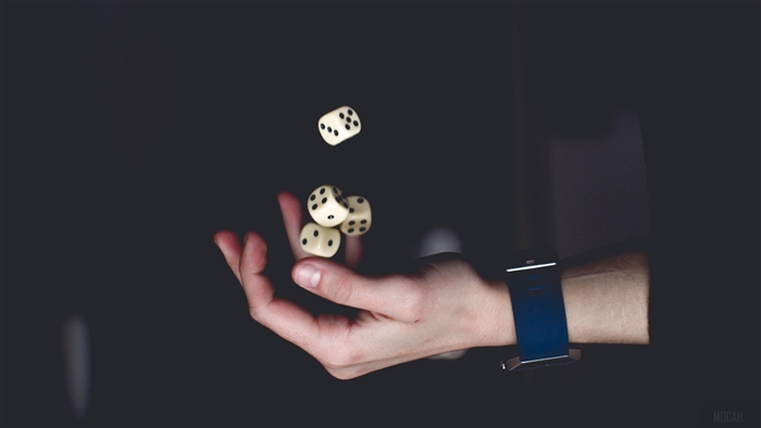 Hand tossing dice