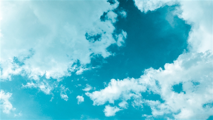4K Clouds in a Blue Sky
