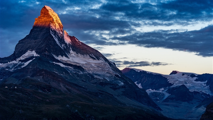 Matterhorn Mountain Sunrise from Sunnegga 4K
