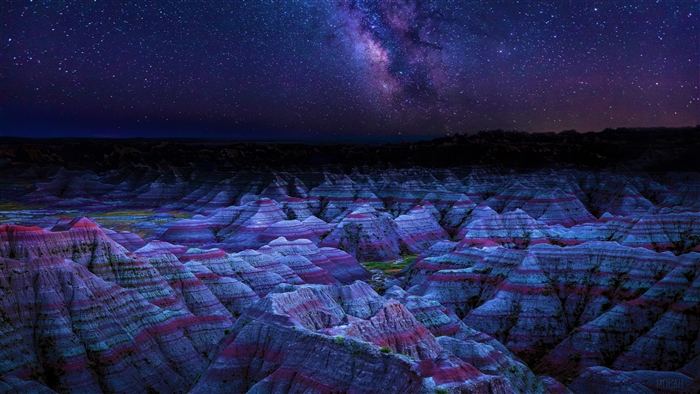 Badlands National Park Milky Way 4K