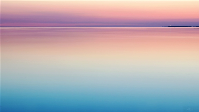 Calm Sea Water at Sunset 4K